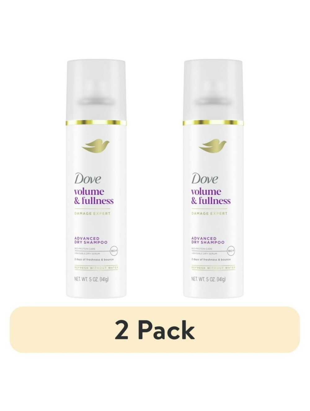 Dove Volume & Fullness Advanced Dry Shampoo 2 Pack 5oz New